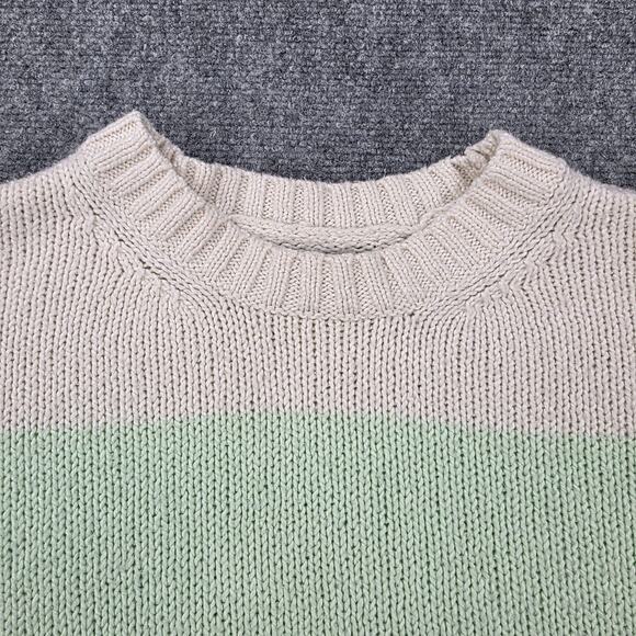 American Eagle Sweater Womens Small Striped Crewneck Pullover Knit Casual Preppy - Picture 10 of 16